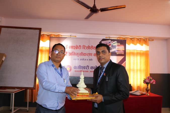 वागीश्वरी कलेजमा ई–लाइब्रेरी रिसोर्सेसको प्रयोगबारे अभिमुखीकरण