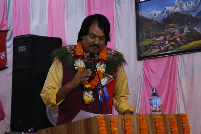 जनमत पार्टीको अध्यक्ष डा सिके राउत भक्तपुरको ताथलीमा