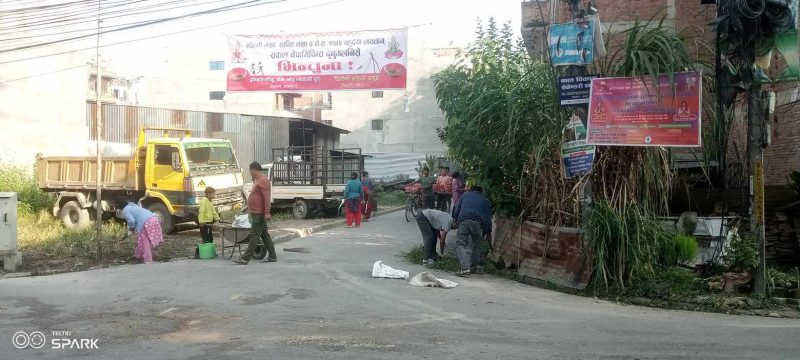 लिवाली ईन्जिनियरिङ चोक लाँपु ग्वाहालीमा गरियो सरसफाई, साँंझ दीपावली हुने