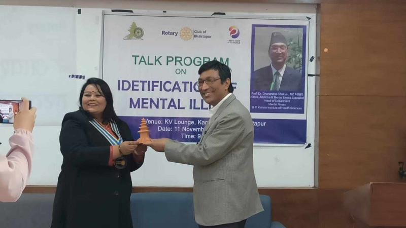 मानसिक स्वास्थ्यबारे सचेत रहन डा. शाक्यको आग्रह