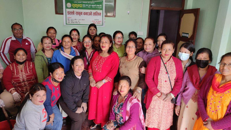 डल्ला साबुन बनाउने तालिम सम्पन्न