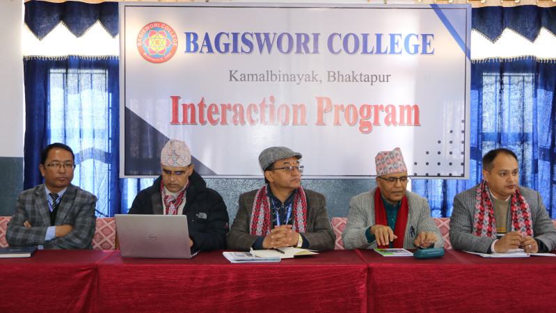 उद्यमशीलताको लागि छानिएका विद्यार्थीहरुसग अन्तक्र्रिया 