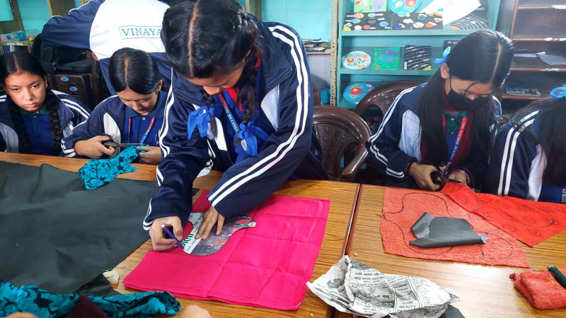 विनायकमा सेनेटरी सेफ्टी प्याड निर्माणसम्बन्धी तालिम 