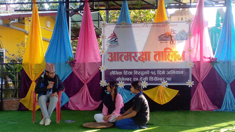 एभरेस्ट स्कुलका १८ जना छात्रा सेल्फ डिफेन्स सहायक प्रशिक्षक 