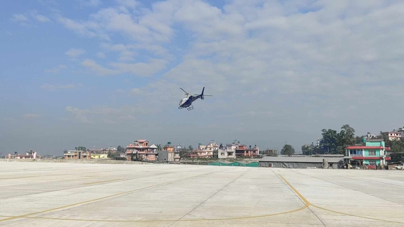 भक्तपुरको नलिन्चोकमा निर्माण गरेको हेलिपोर्ट सञ्चालनमा ल्याइने