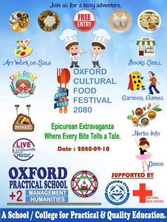 'अक्सफोर्ड कल्चरल फूड फेस्टिभल: २०८०' हुने 