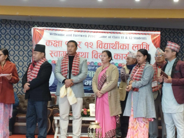 आदर्श मावि लाय्कुमा स्वागत र विदाई