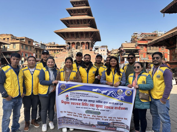 लायन्स क्लव अफ भक्तपुर स्वनिगद्धारा आयोजित निःशुल्क स्वास्थ्य शिविरको फोटो फिचर