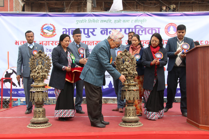 भक्तपुर नगरब्यापी विद्यालयस्तरीय खेलकुद प्रतियोगिता शुरु