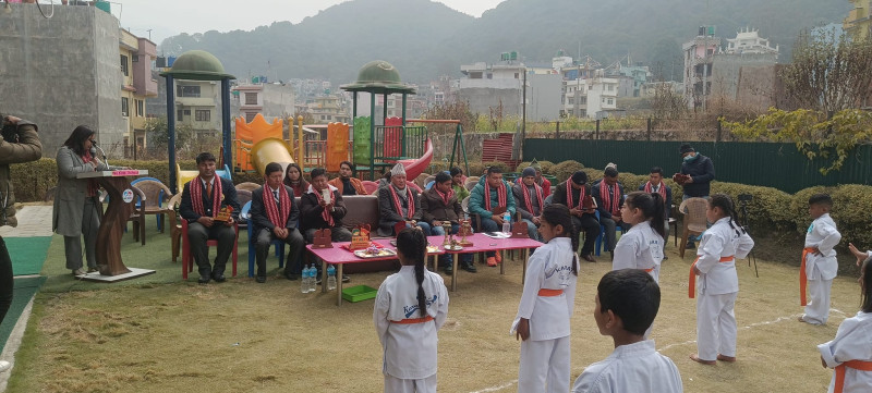 वी किड्स स्कूल सूर्यविनायकमा स्पोट्स कार्निभल २०८०