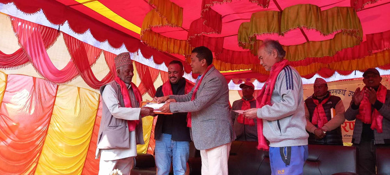 जीतपुर खानेपानी तथा सरसफाइ उपभोक्ता समितिको अध्यक्षमा परशुराम पाण्डे