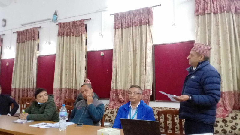 भक्तपुरमा दादुरा रुवेला खोप अभियानबारे अभिमुखीकरण 