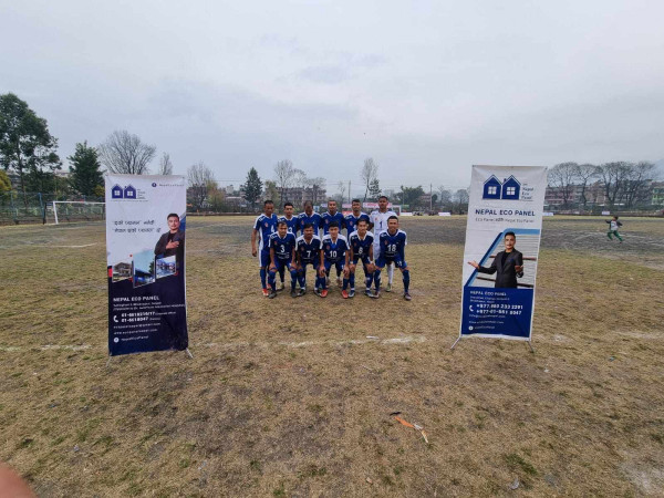 जब नेपाल इको प्यानलको जर्सीमा खेलाडी मैदानमा पुगे .........