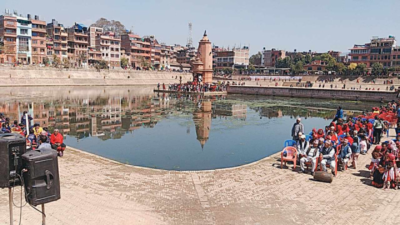 यस्तो रहयो भाजु पुखू र जलेश्वर मन्दिरको उदघाटन समारोह