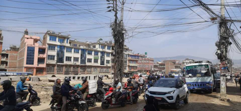 भक्तपुरमा जामैजामले यात्रु र स्थानीयबासी हैरान 