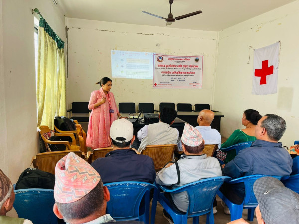 चाँगुमा स्वस्थ्य बुढ्यौलीका लागि सहारा परियोजनाको वडास्तरिय अभिमुखिकरण  