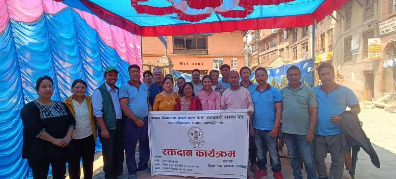 १३५ ओैं श्रमिक दिवसमा कमलविनायक साकोसद्वारा रक्तदान 