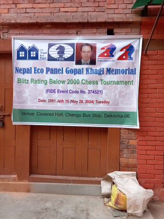 आज भक्तपुरमा नेपाल इको प्यानल गोपाल खागी स्मृति फिडे रेटिङ व्रिट्ज चेस प्रतियोगिता