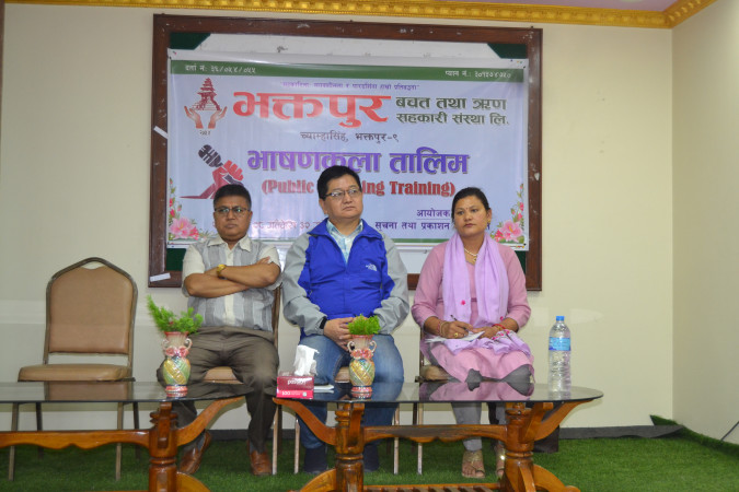 भक्तपुर बचतमा पाँचदिने भाषणकला तालिम सुरु