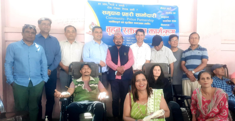 सामुदायिक प्रहरी साझेदारी बृहत रक्तदान कार्यक्रम सम्पन्न 