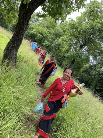 पानी माग्दै सूर्यविनायक बासुकी नागस्थानमा पूजा