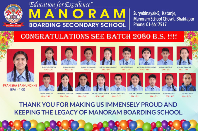 भक्तपुरकी प्रनिशाले ल्याइन् ४ जीपीए 