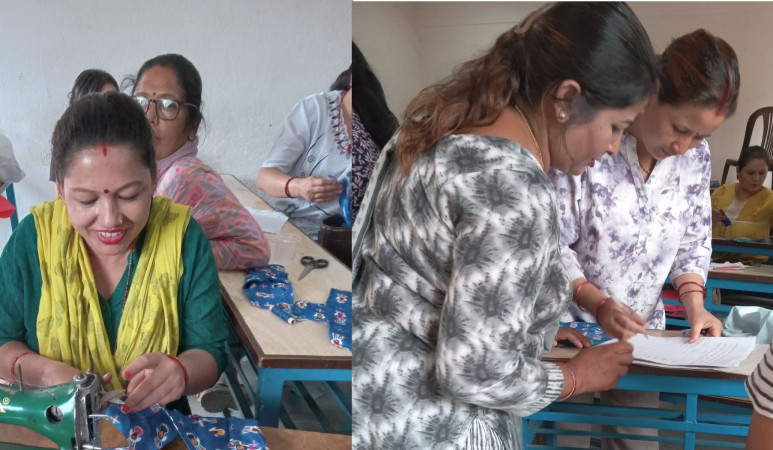 एक्सपाेज नेपालकाे समन्वयमा चारदिने प्याड बनाउने तालिम सम्पन्न