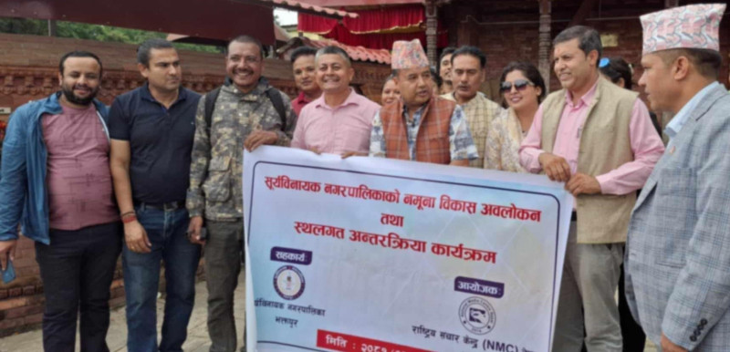 ‘एक वडा एक फल्चा’ नारासहित नगरपालिकाले आफ्ना १० वटै वडामा पुरानो शैलीका फल्चा निर्माण 