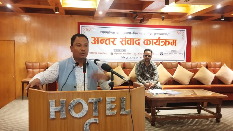 भक्तपुरका तीन नगरपालिकाहरुद्धारा पत्रकारसँंग अन्तरसंवाद सुरु