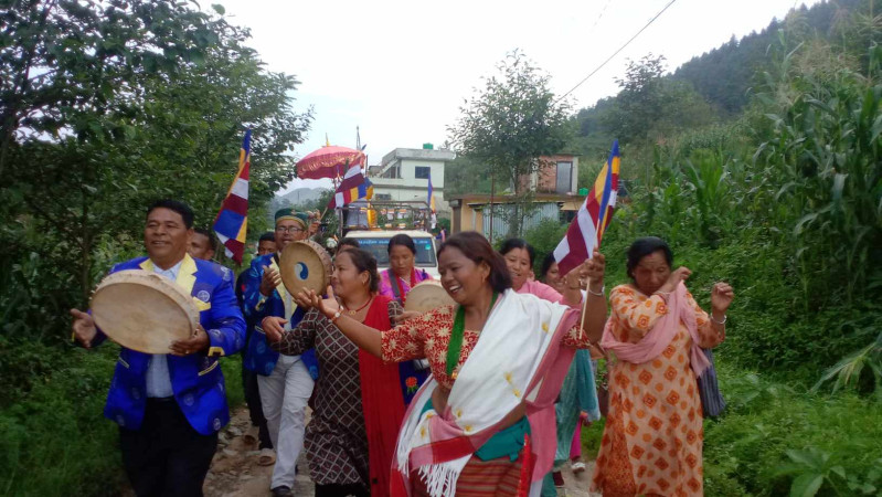 भक्तपुरको काक्रेबारीमा दिनभर खुशियाली 