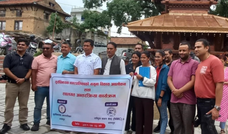 सूर्यविनायकका वडावडाहरुमा पत्रकारहरुलाई गराइयो अवालेकन भ्रमण  
