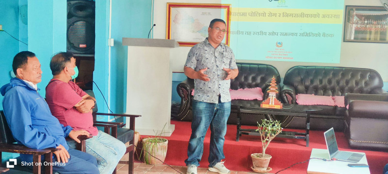 नेपालमा पोलियो रोग र निगरानीकाको अवस्थाको बैठक