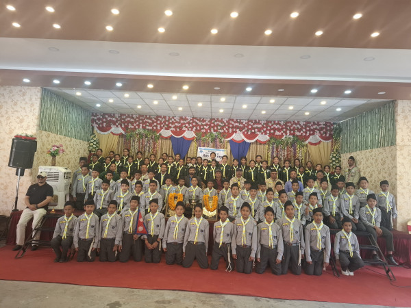 स्प्रिङ्ग हिल स्कुलमा पहिलो स्काउट दिक्षान्त