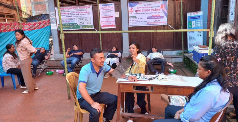 श्वेत भैरव साकोसको २० औं स्थापना दिवसको अवसरमा रक्तदान