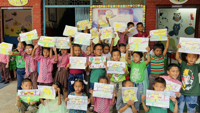 ससाना विद्यार्थीले बनाए आहा कति राम्रो चित्र