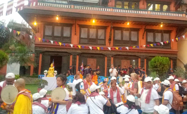 विश्व शान्ति पदयात्रा भक्तपुर पुग्यो 