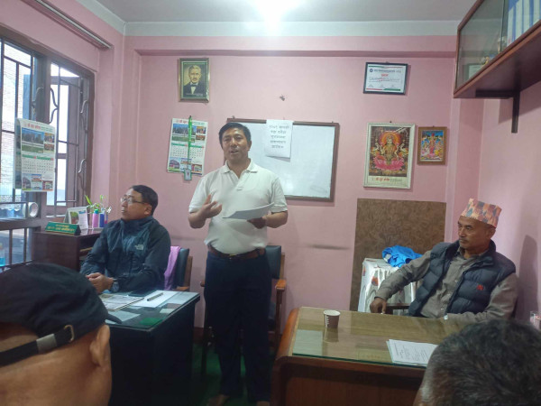 गुरु गणेश साकोसमा शुभकामना आदानप्रदान