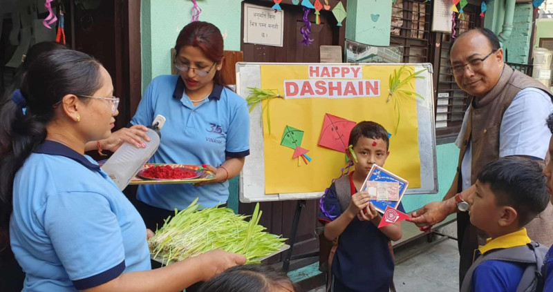 विनायकमा दशैं पर्वको शुभकामना आदानप्रदान