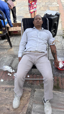 भेलुखेलमा रक्तदान ः ३७ जनाले दिए रगत