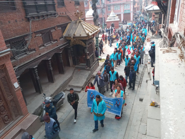 यस्तो देखियो रास्वपाको मध्यपुरमा भएको शक्ति प्रदर्शन