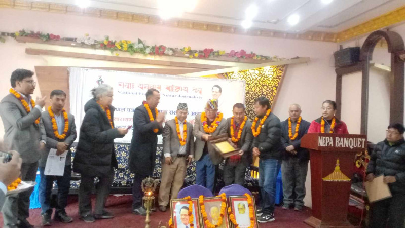 पत्रकार महासंघको निर्वाचनमा विजयीलाई सम्मान 
