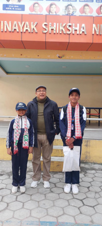 दुई विद्यार्थीहरुलाई विदाई 