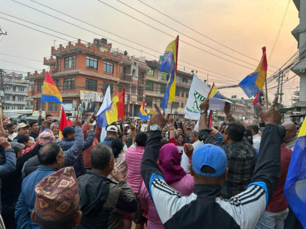 भक्तपुरको कमलविनायकमा प्रदर्शन 